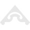 Ekena Millwork Pitch Northwest Architectural Grade PVC Gable Pediment, 60"W x 35"H x 1"P (14/12) GPP060X035X100NOR - alternate 2